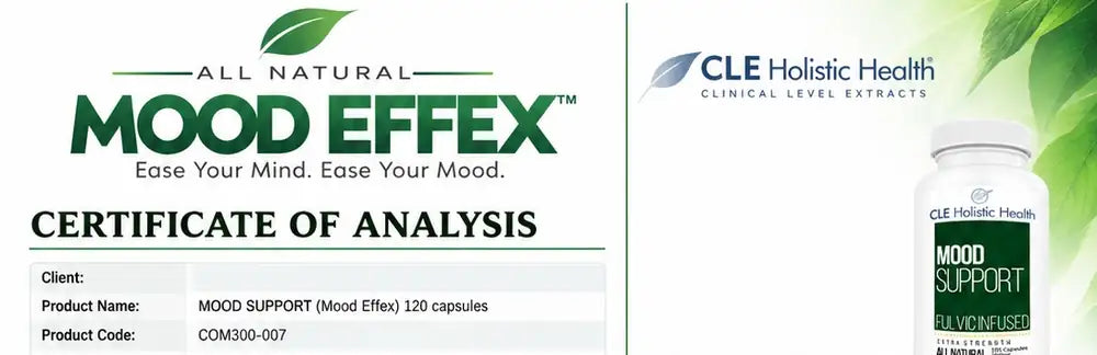 Mood Effex Certificate of Analysis, lot 183411M00